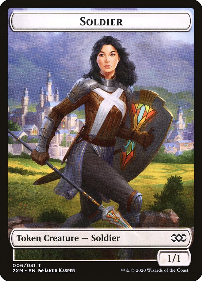 Servo // Soldier Double-Sided Token [Double Masters Tokens] | Lots Moore NSW