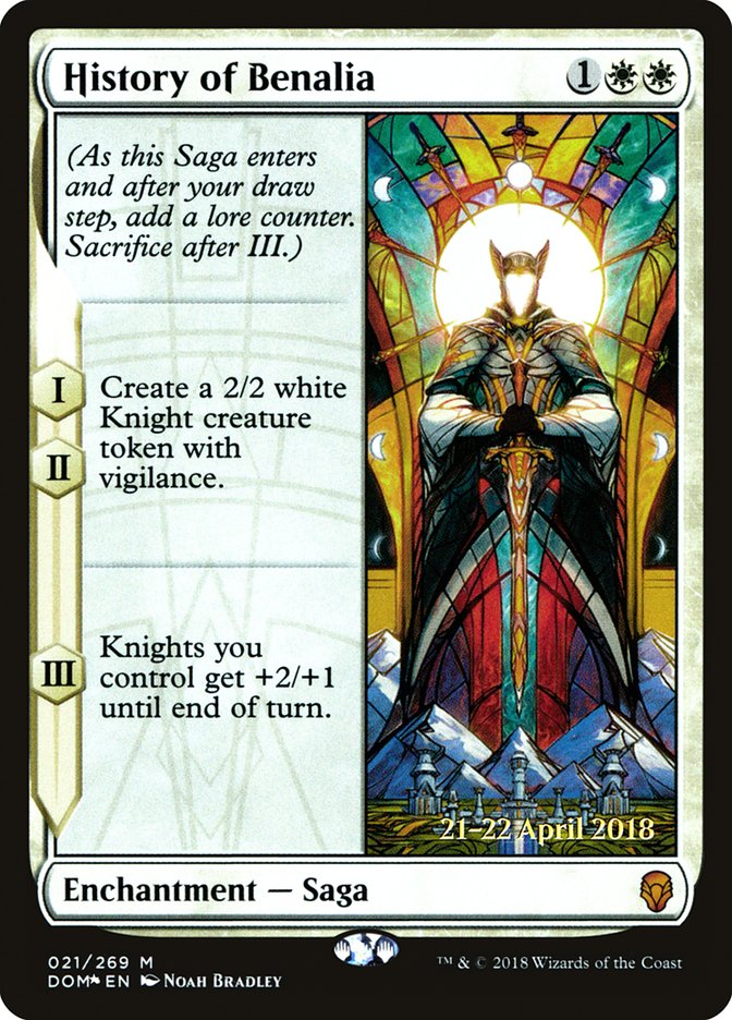 History of Benalia [Dominaria Prerelease Promos] | Lots Moore NSW