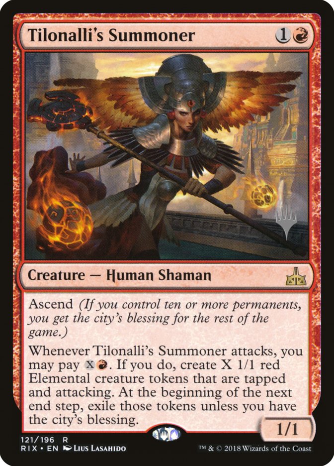 Tilonalli's Summoner (Promo Pack) [Rivals of Ixalan Promos] | Lots Moore NSW