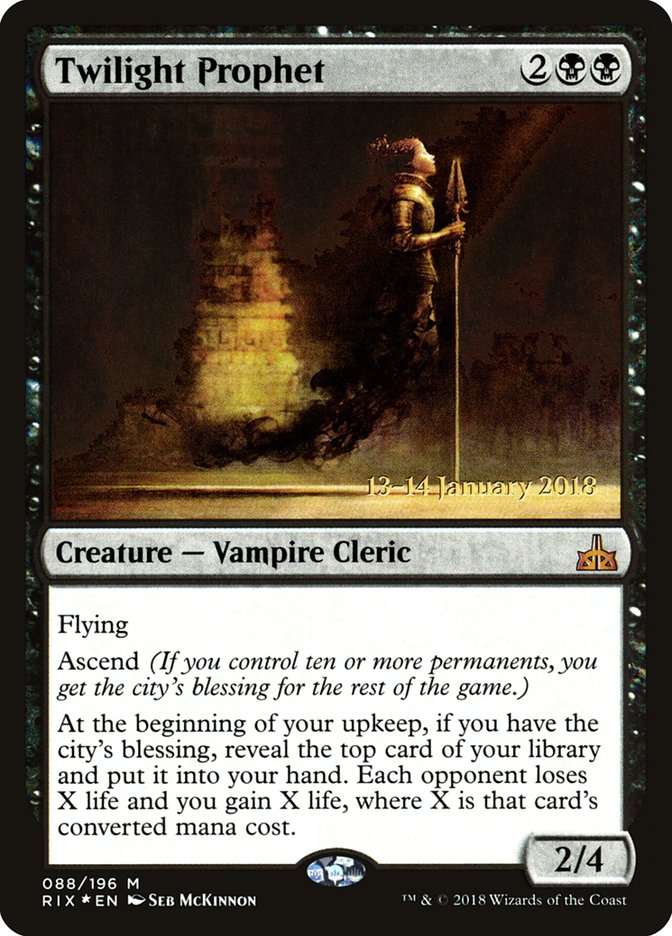 Twilight Prophet [Rivals of Ixalan Prerelease Promos] | Lots Moore NSW