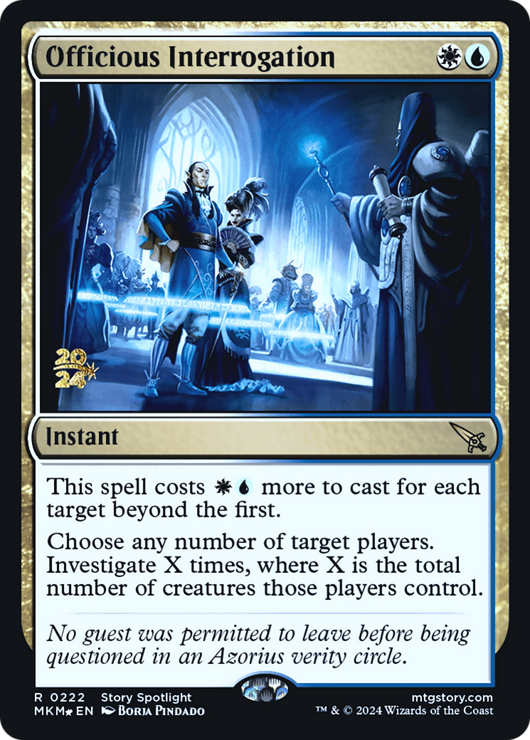 Officious Interrogation [Murders at Karlov Manor Prerelease Promos] | Lots Moore NSW