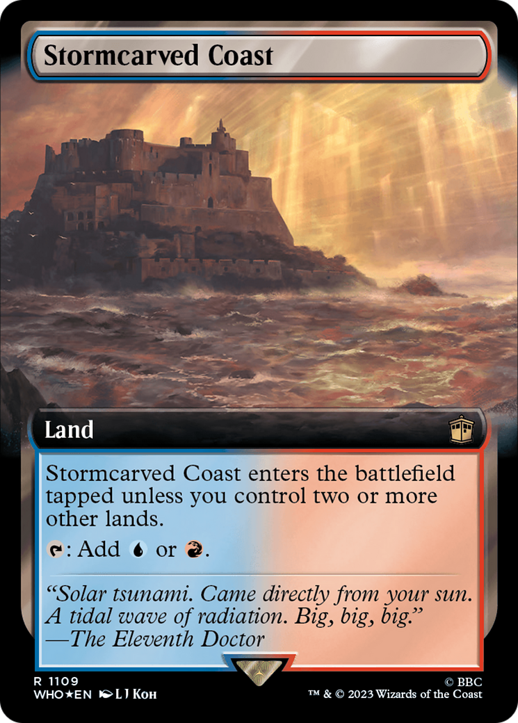 Stormcarved Coast (Extended Art) (Surge Foil) [Doctor Who] | Lots Moore NSW
