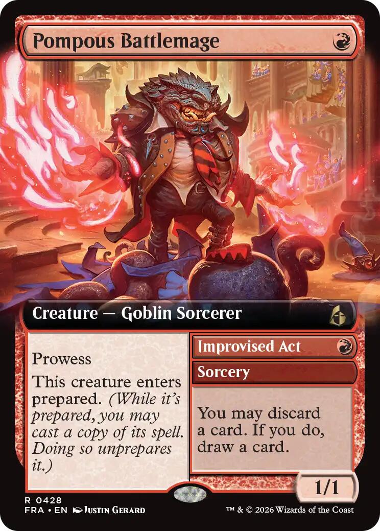Pompous Battlemage (Extended Art) [Reality Fracture] | Lots Moore NSW