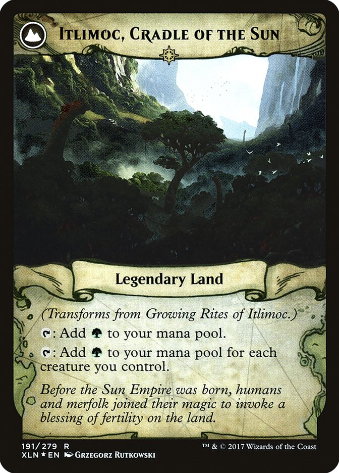 Growing Rites of Itlimoc // Itlimoc, Cradle of the Sun [Ixalan Prerelease Promos] | Lots Moore NSW