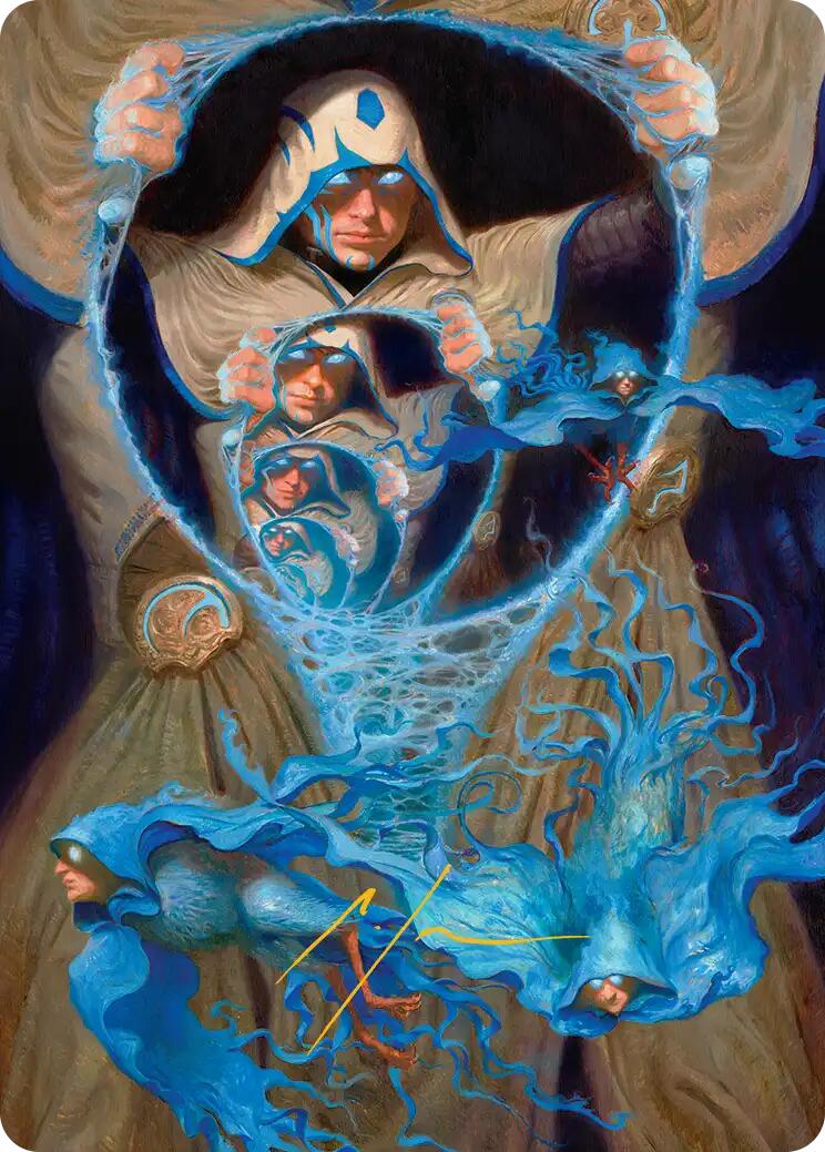 The Theorist, Jace Beleren Art Card (Gold-Stamped Signature) [Reality Fracture Art Series] | Lots Moore NSW