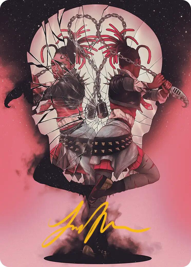 Face Yourself Art Card (Gold-Stamped Signature) [Reality Fracture Art Series] | Lots Moore NSW