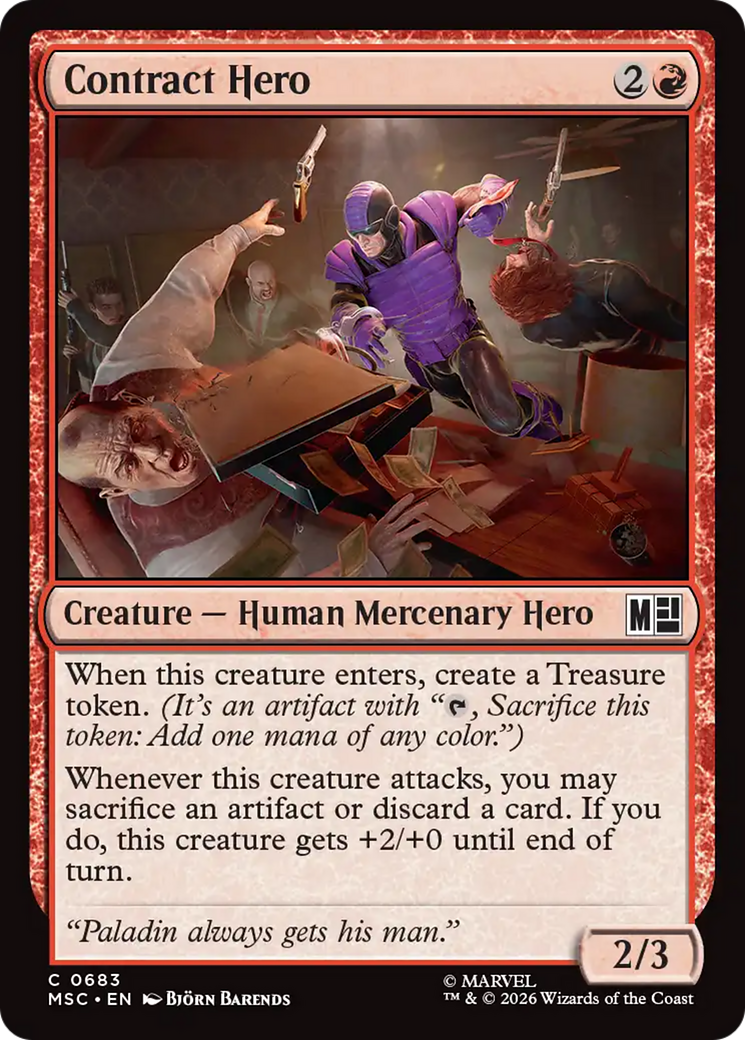Contract Hero [Marvel Super Heroes Commander] | Lots Moore NSW