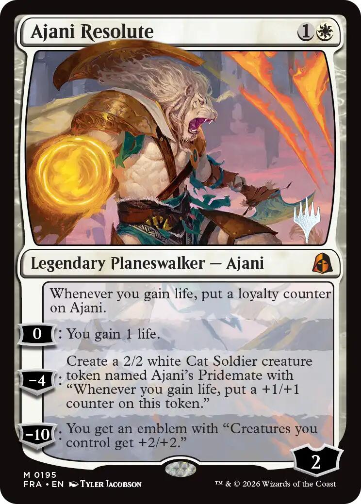 Ajani Resolute [Reality Fracture Promos] | Lots Moore NSW