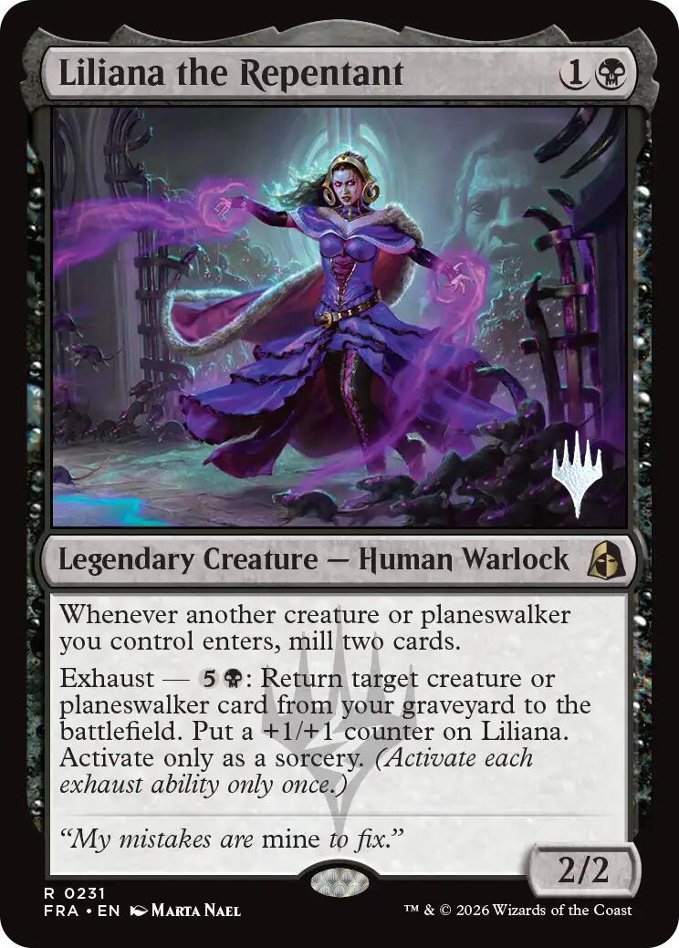 Liliana the Repentant [Reality Fracture Promos] | Lots Moore NSW