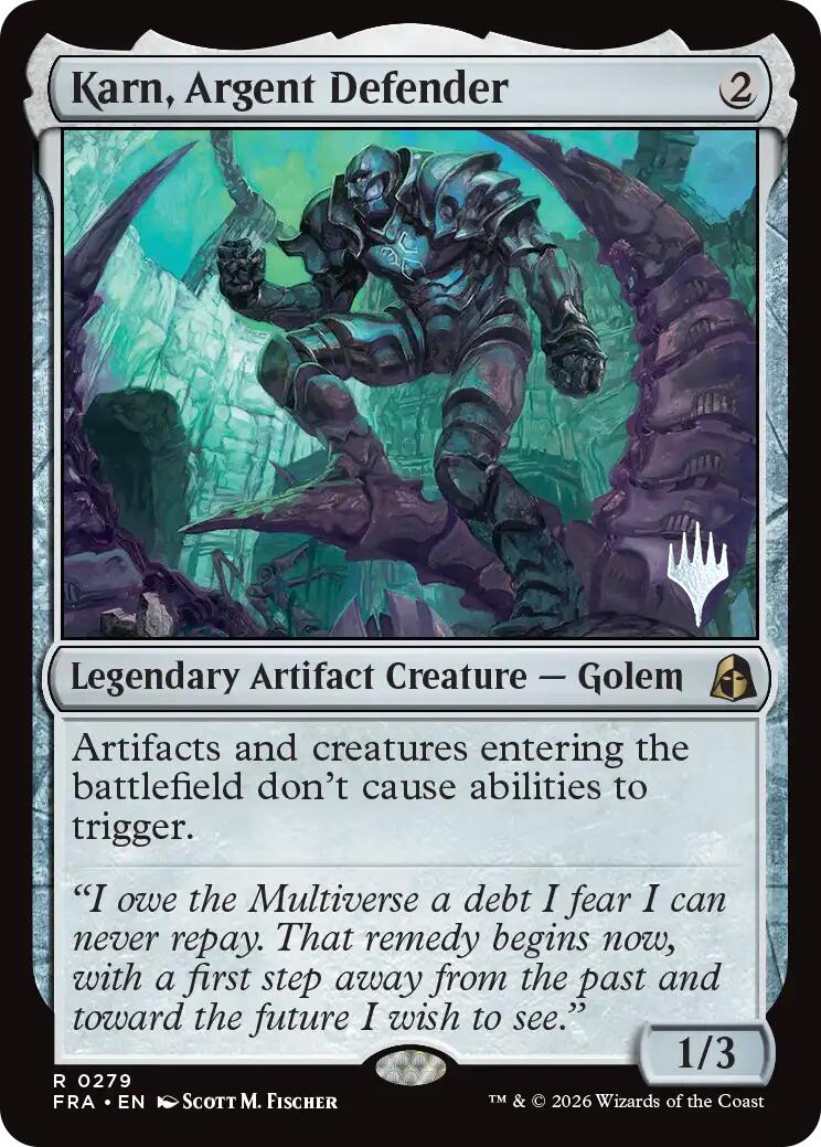 Karn, Argent Defender [Reality Fracture Promos] | Lots Moore NSW