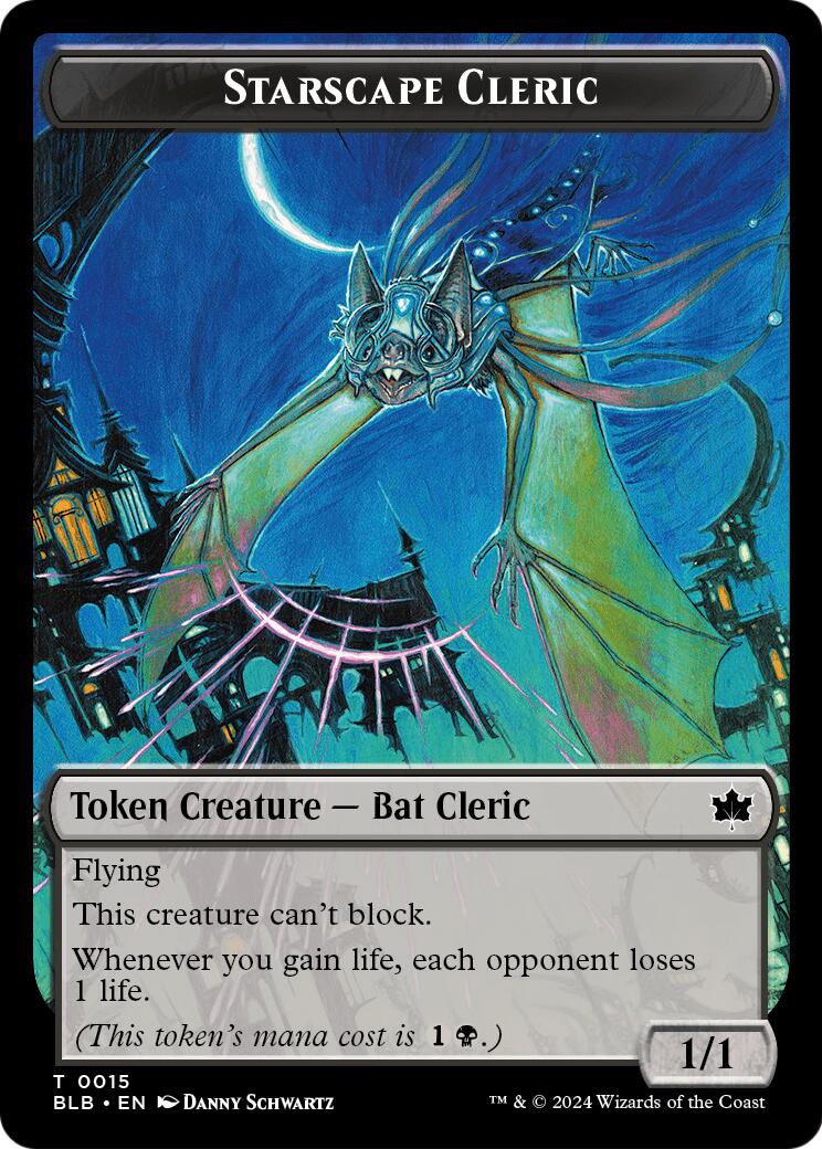 Starscape Cleric // Treasure Double-Sided Token [Secrets of Strixhaven Tokens] | Lots Moore NSW