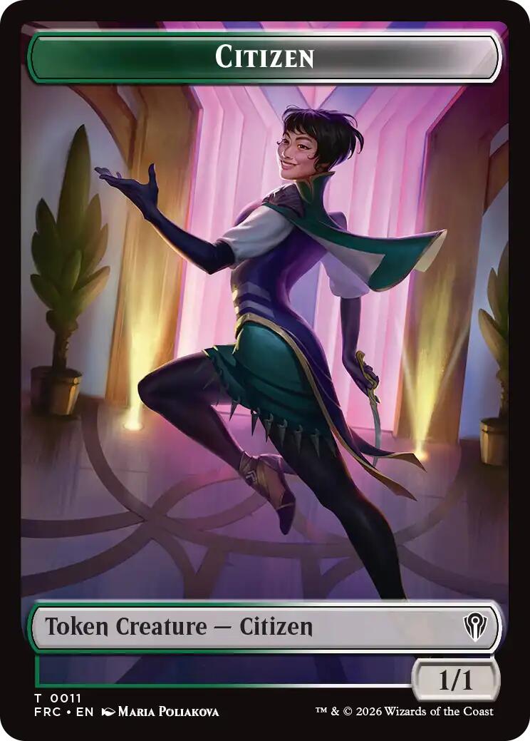 Citizen // The Monarch Double-Sided Token [Reality Fracture Commander Tokens] | Lots Moore NSW
