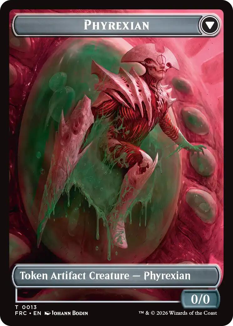 Phyrexian // Incubator Double-Sided Token [Reality Fracture Commander Tokens] | Lots Moore NSW