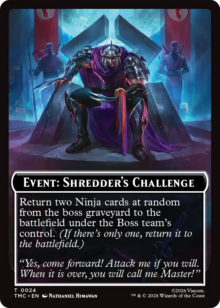 Event: Shredder's Challenge [Teenage Mutant Ninja Turtles Commander Tokens] | Lots Moore NSW