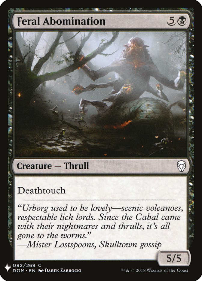 Feral Abomination [Mystery Booster] | Lots Moore NSW