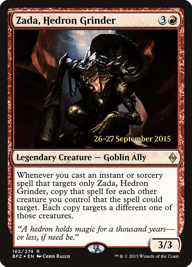 Zada, Hedron Grinder [Battle for Zendikar Prerelease Promos] | Lots Moore NSW