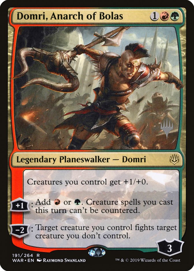 Domri, Anarch of Bolas (Promo Pack) [War of the Spark Promos] | Lots Moore NSW