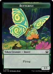 Butterfly // City's Blessing Double-Sided Token [March of the Machine Commander Tokens] | Lots Moore NSW