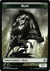 Beast (013) // Wurm Double-Sided Token [Commander 2019 Tokens] | Lots Moore NSW