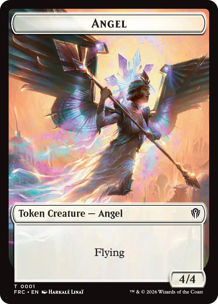 Angel // Myr Double-Sided Token [Reality Fracture Commander Tokens] | Lots Moore NSW