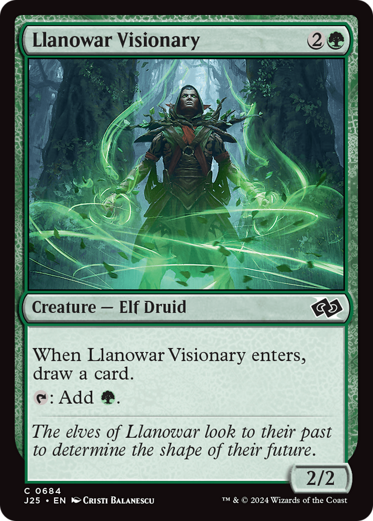 Llanowar Visionary [Foundations Jumpstart] | Lots Moore NSW