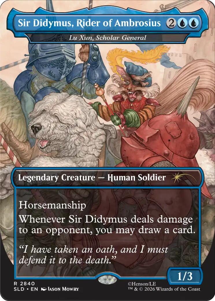 Sir Didymus, Rider of Ambrosius - Lu Xun, Scholar General [Secret Lair Drop Series] | Lots Moore NSW