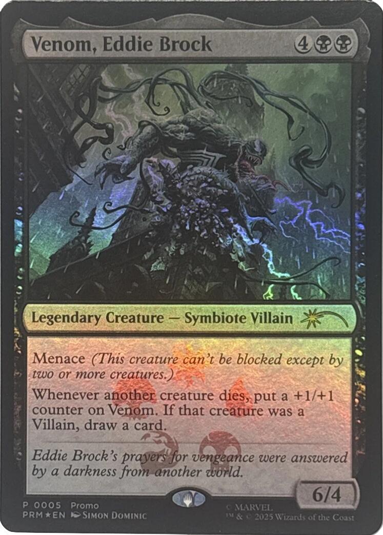 Venom, Eddie Brock [Marvel Super Heroes Promos] | Lots Moore NSW