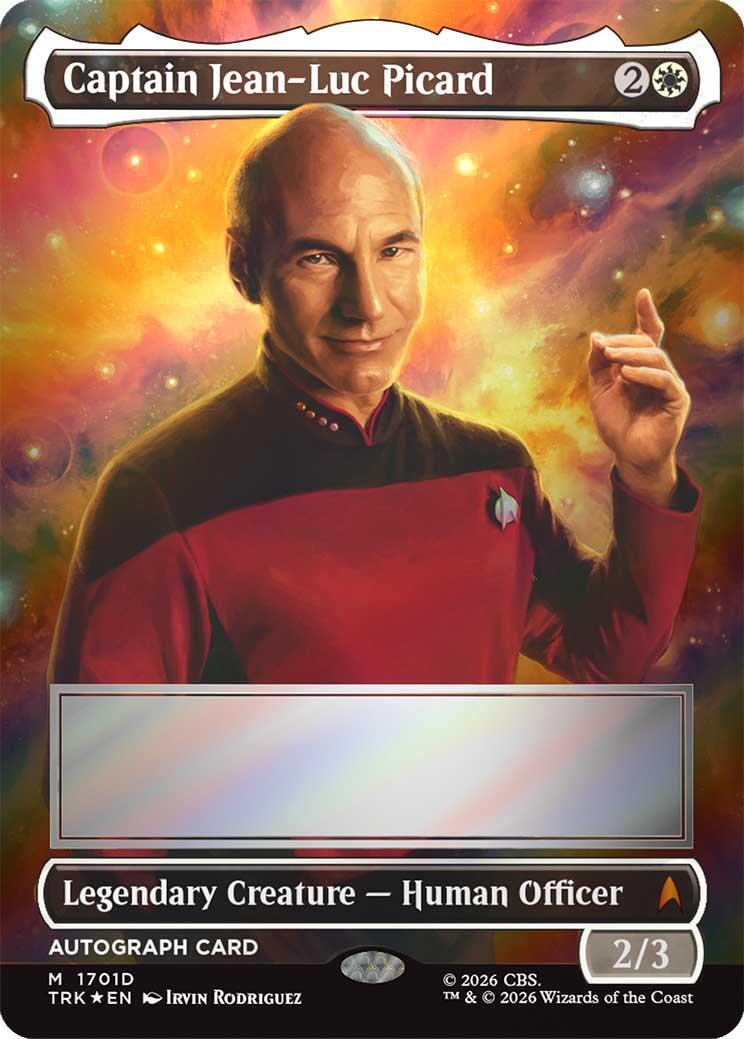 Captain Jean-Luc Picard (Borderless) (Signed) [Star Trek] | Lots Moore NSW