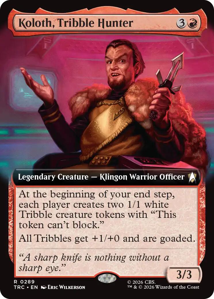Koloth, Tribble Hunter (Extended Art) [Star Trek Commander] | Lots Moore NSW