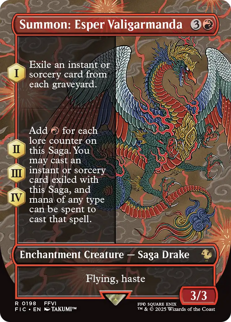 Summon: Esper Valigarmanda (Borderless) [FINAL FANTASY Commander] | Lots Moore NSW