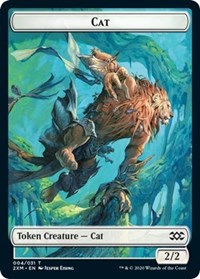 Cat // Servo Double-Sided Token [Double Masters Tokens] | Lots Moore NSW