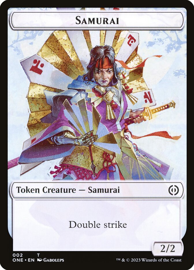 Phyrexian Goblin // Samurai Double-Sided Token [Phyrexia: All Will Be One Tokens] | Lots Moore NSW