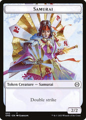 Phyrexian Goblin // Samurai Double-Sided Token [Phyrexia: All Will Be One Tokens] | Lots Moore NSW