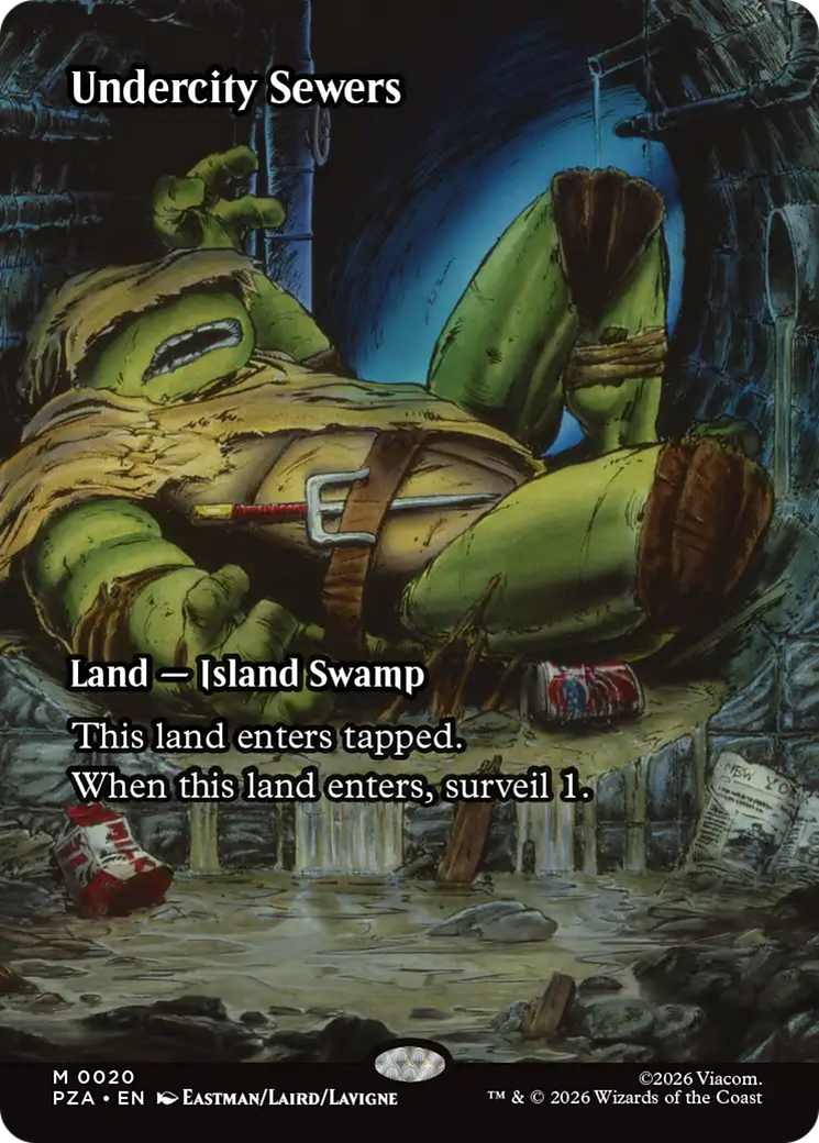 Undercity Sewers (Borderless) [Teenage Mutant Ninja Turtles Eternal-Legal] Magic: The Gathering | Lots Moore NSW