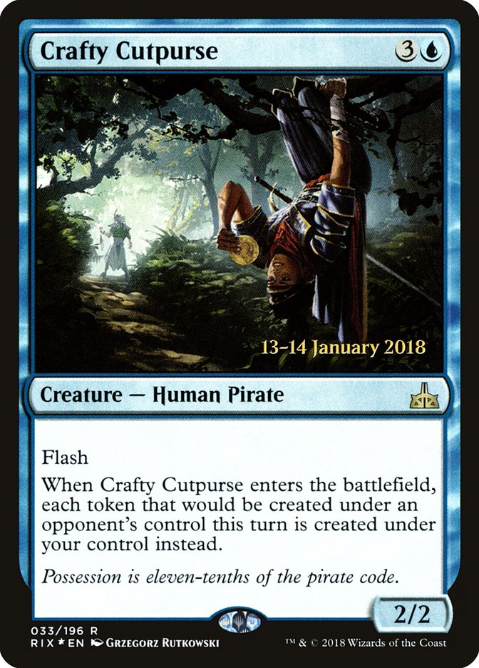 Crafty Cutpurse [Rivals of Ixalan Prerelease Promos] | Lots Moore NSW