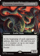 Persistent Constrictor (Extended Art) [Duskmourn: House of Horror Commander] | Lots Moore NSW