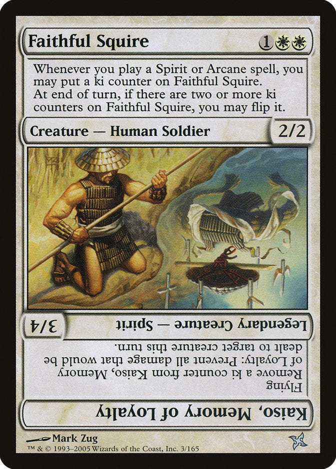 Faithful Squire // Kaiso, Memory of Loyalty [Betrayers of Kamigawa] | Lots Moore NSW
