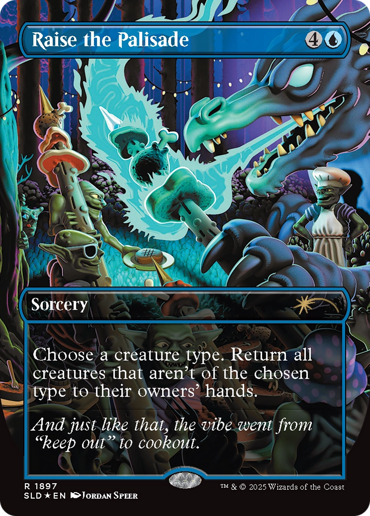 Raise the Palisade (Double Rainbow Foil) [Secret Lair Drop Series] | Lots Moore NSW