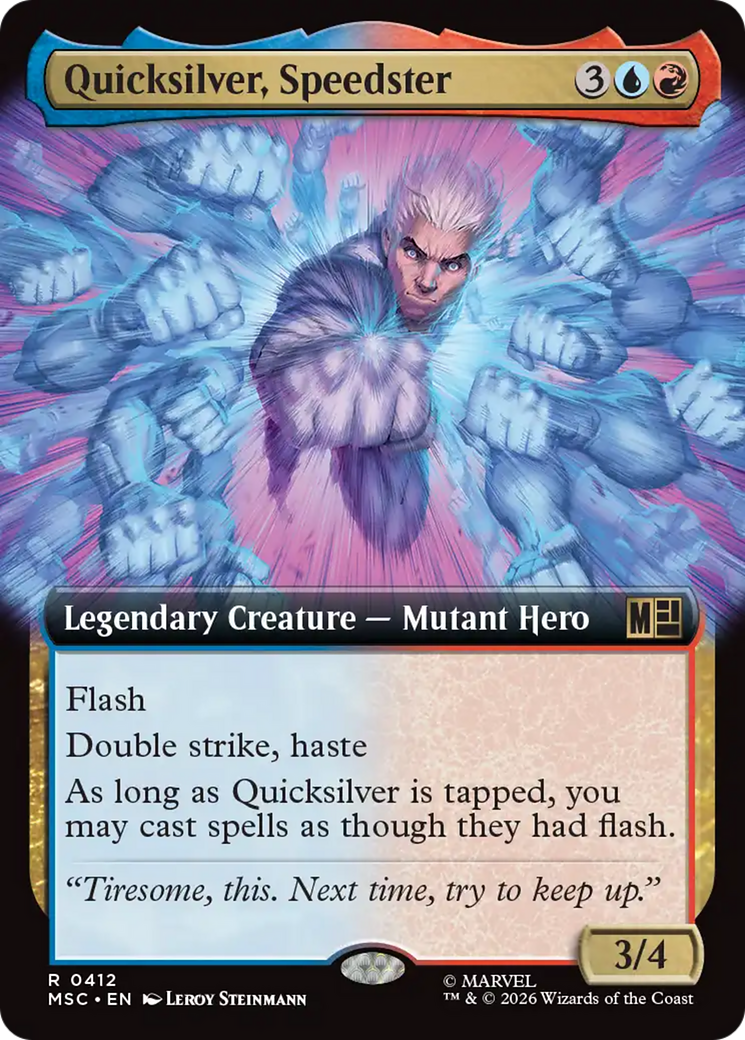 Quicksilver, Speedster (Extended Art) [Marvel Super Heroes Commander] | Lots Moore NSW
