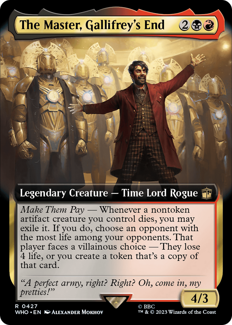 The Master, Gallifrey's End (Extended Art) [Doctor Who] | Lots Moore NSW