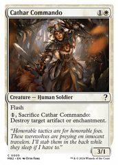 Cathar Commando (White Border) [Mystery Booster 2] | Lots Moore NSW