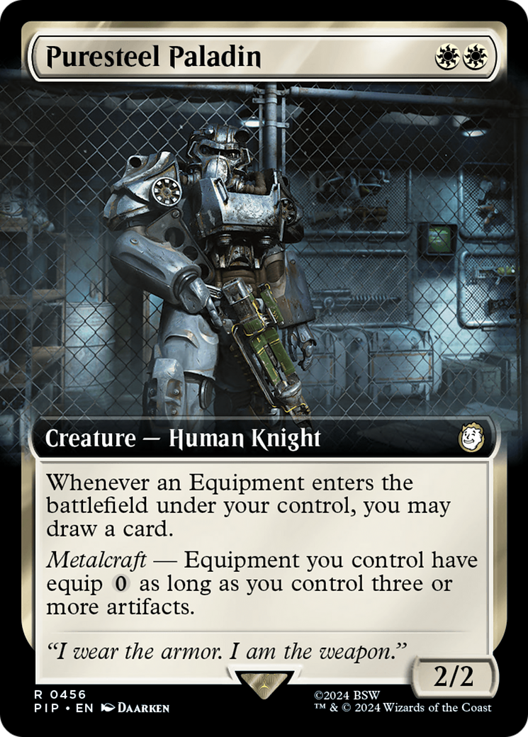 Puresteel Paladin (Extended Art) [Fallout] | Lots Moore NSW