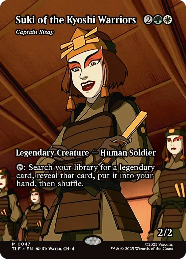 Suki of the Kyoshi Warriors - Captain Sisay (Borderless) [Avatar: The Last Airbender: Eternal-Legal] | Lots Moore NSW