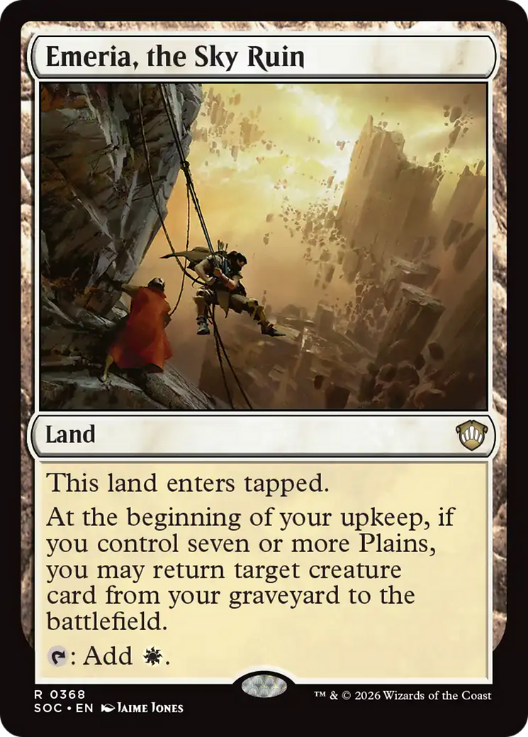 Emeria, the Sky Ruin [Secrets of Strixhaven Commander] Magic: The Gathering | Lots Moore NSW