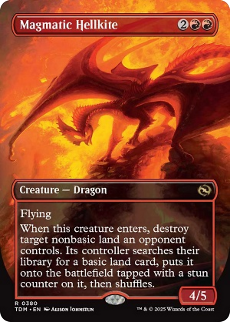 Magmatic Hellkite (Borderless) [Tarkir: Dragonstorm] | Lots Moore NSW