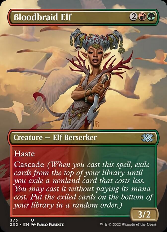 Bloodbraid Elf (Borderless Alternate Art) [Double Masters 2022] | Lots Moore NSW