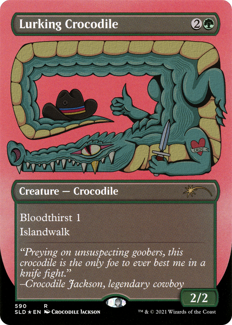 Lurking Crocodile (Foil Etched) [Secret Lair Drop Promos] | Lots Moore NSW