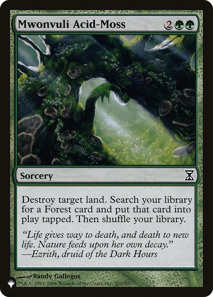 Mwonvuli Acid-Moss [The List] | Lots Moore NSW