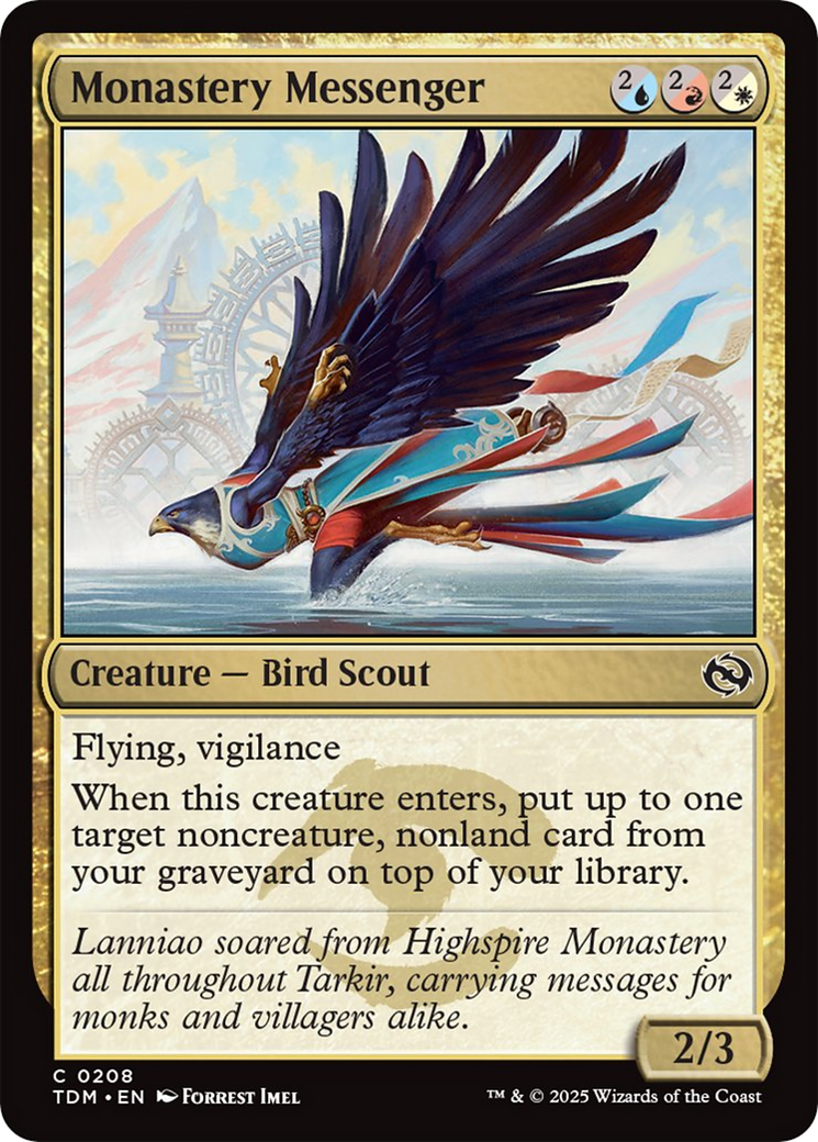 Monastery Messenger [Tarkir: Dragonstorm] | Lots Moore NSW