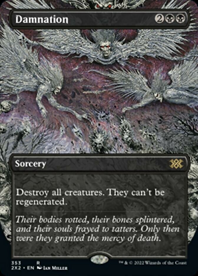 Damnation (Borderless Alternate Art) [Double Masters 2022] | Lots Moore NSW